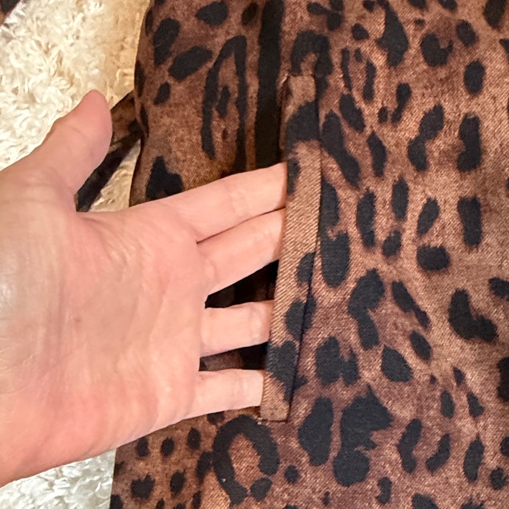 🔥 HOT DEAL 🔥 Dear John Brown Leopard Trench Coat - Picture 6 of 9